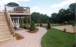 Yankee Cobble Pavers w/grey border