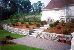 granite rubble/cemented