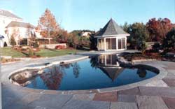 Bluestone w/Black Pool