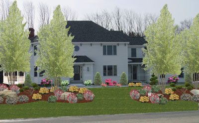 completed imaging on front of house